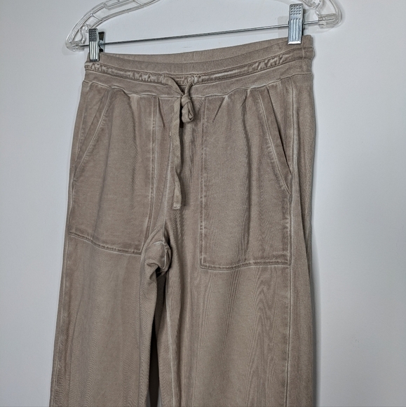 Barefoot Dreams Malibu Collection tan jogger sweatpant XS - Picture 4 of 13